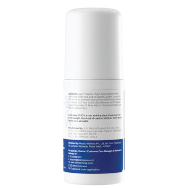 Be Bodywise 4% Aha Bha Underarm Roll On 50ml | 2% Lactic Acid, 1% Mandelic Acid, 1% Salicylic Acid | Controls Odour & Reduces Pigmentation | 0% Alcohol & 0% Aluminium | Flora Fragrance
